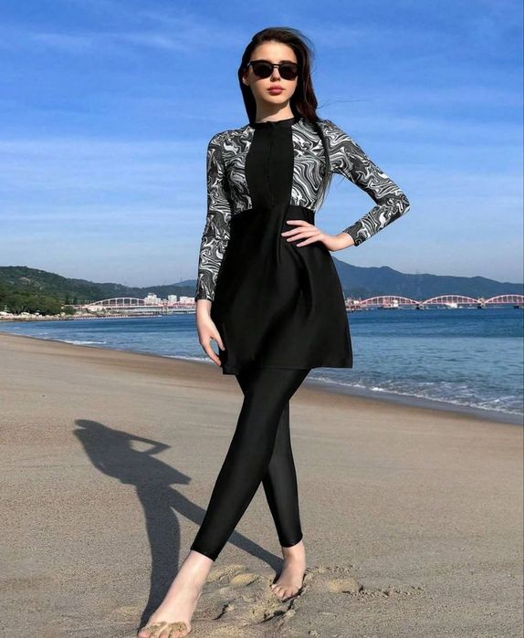 Kupalnik, burkini, hijob uchun, купальник, гидрокостюм