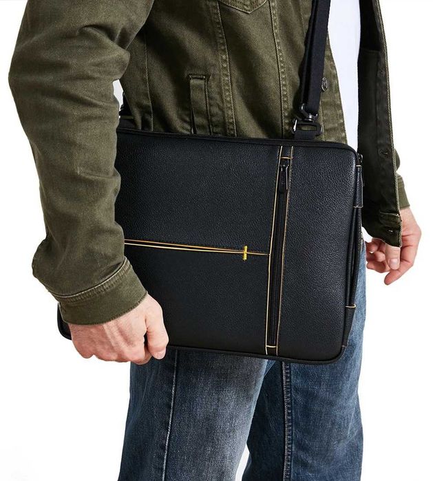 Кожаная сумка планшет для Макбук, iPad, ноутбука, планшета