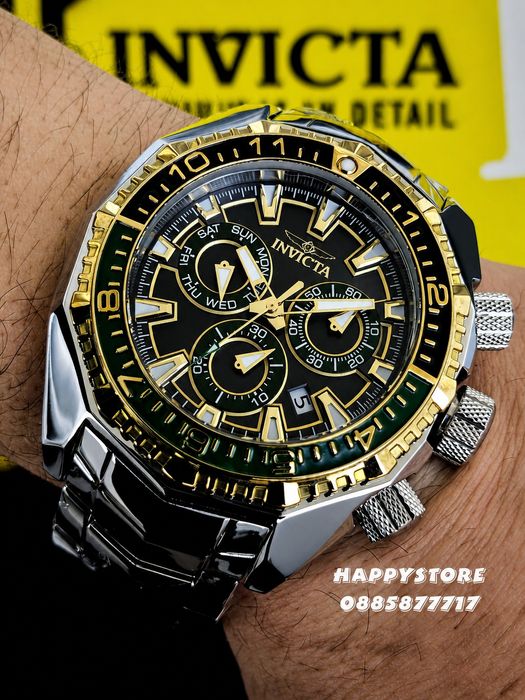 INVICTA Akula Kromo Swiss 55 mm, Инвикта нов мъжки часовник