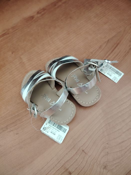 Next sandale pentru micile prințese noi, diln piele, Nr. 19