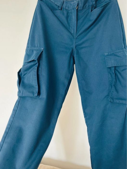 Pantaloni cargo bleumarin S