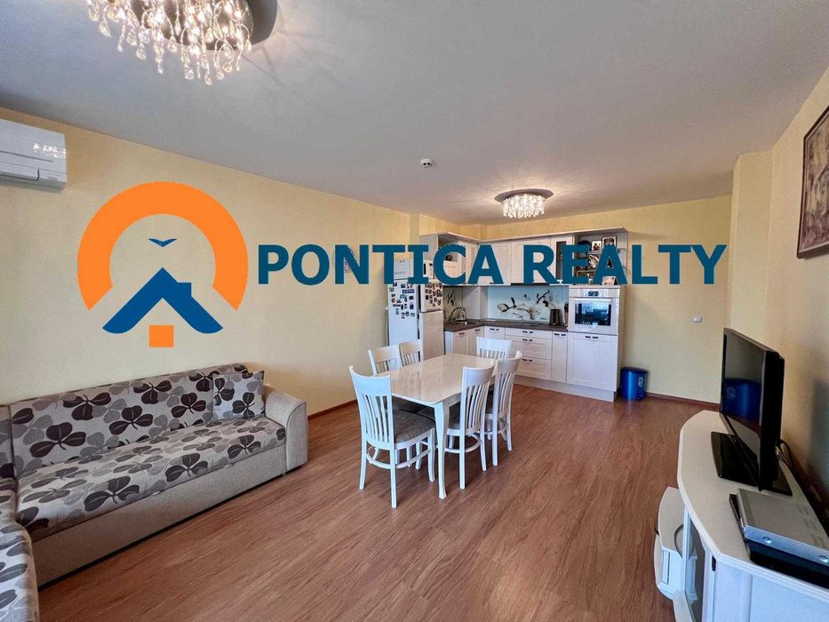 Двустаен апартамент в Слънчев Бряг на първа линия