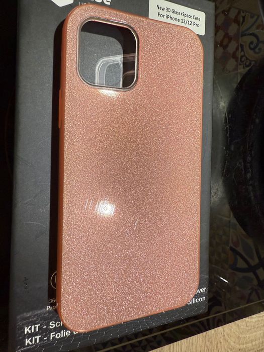 Калъф Iphone 12 блестящ/розов