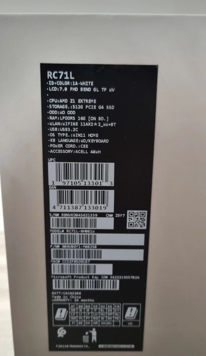 ASUS Rog Ally Z1 Extreme