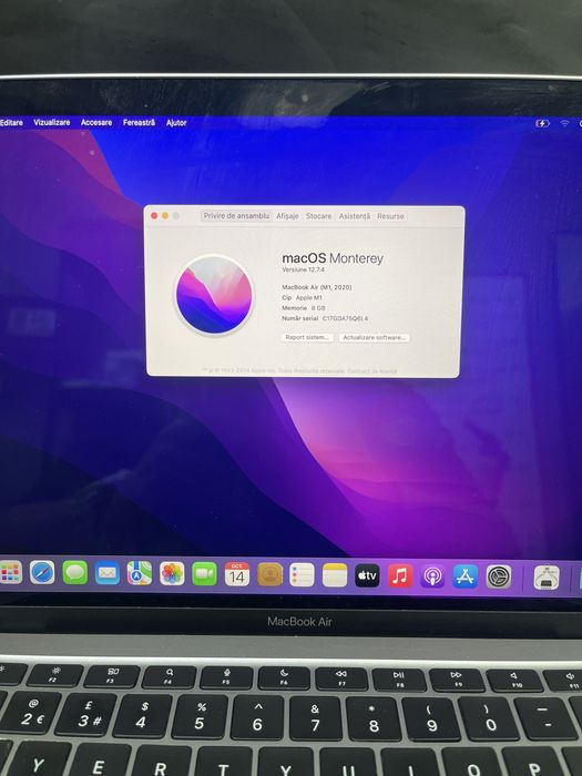 Laptop Macbook M1 256GB / 8Gb Ram 96%bat 205C GARANTIE #39944