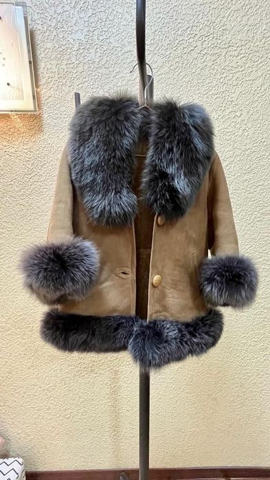 Детская дублёнка для девочек