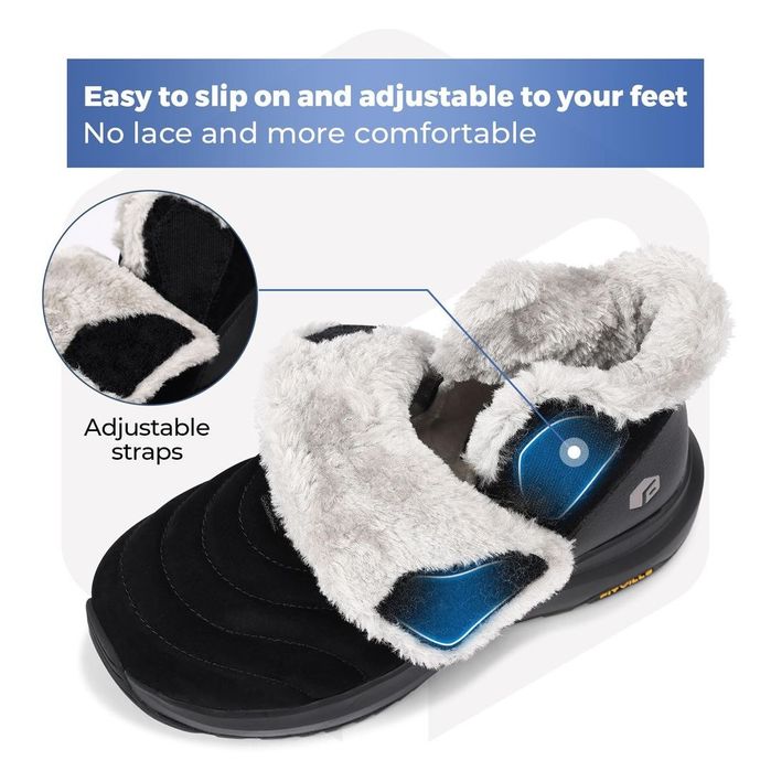 Ghete dama iarna impermeabile imblanite FitVille extra wide nr 38