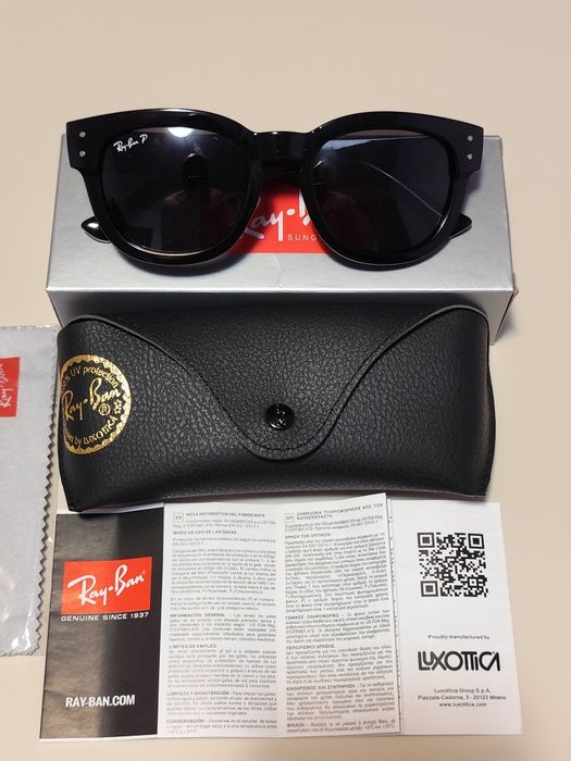 Ochelari de soare Ray-Ban RB0298S Mega Hawkeye Black cu lentile polarizate