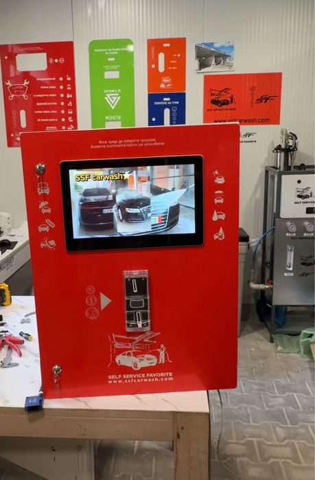 Тъчскрийн оборудване за автомивка на самообслужване 15,6 инча тъч