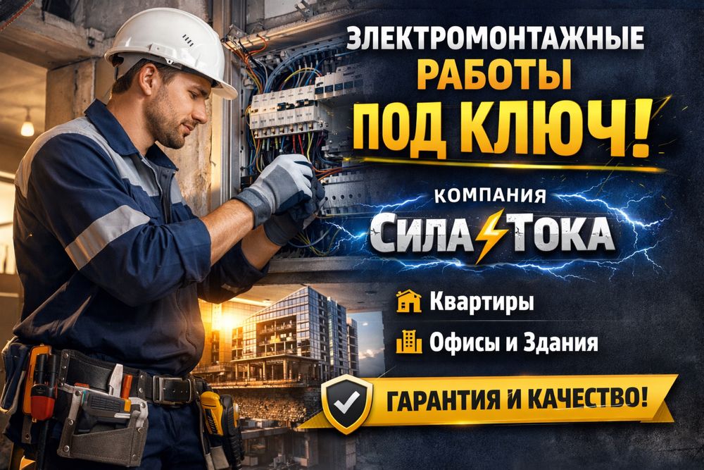 Электромонтажные работы ПОД КЛЮЧ