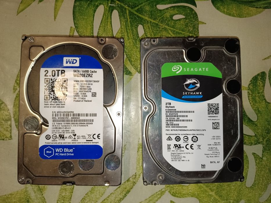 2TB жёсткий диск WD и Seagate