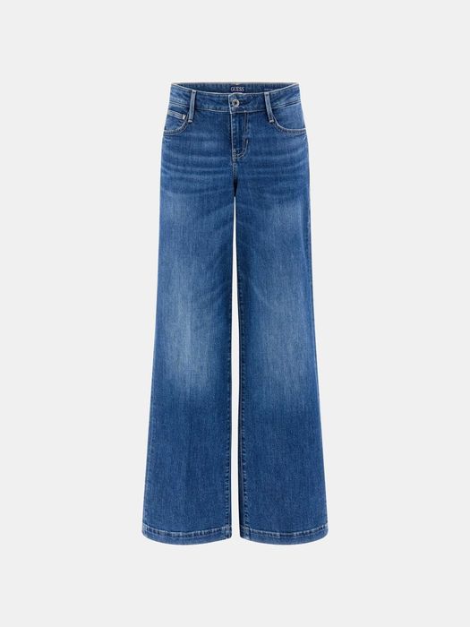 Дамски дънки GUESS Sexy Palazzo тъмно сини, 24 размер