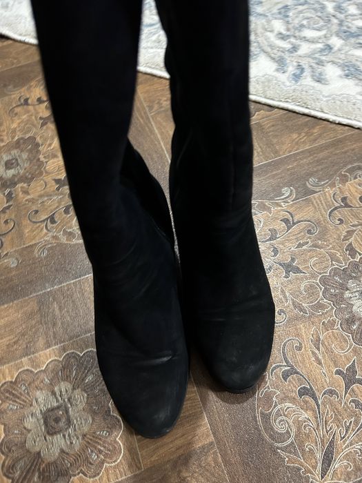 Сапоги замшевые б/у