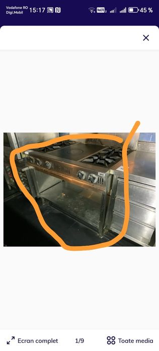 Aragaz profesional import Franța