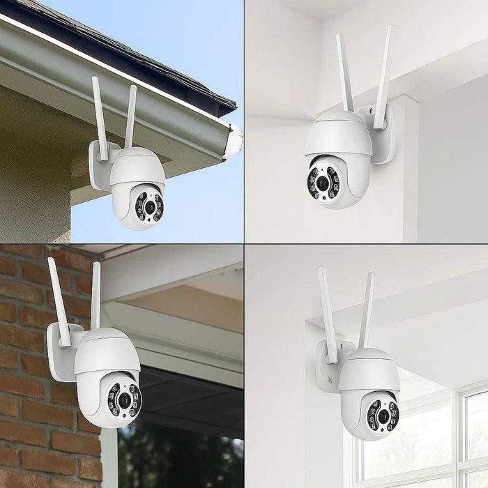 Безжичен WiFi комплект с 4 камери 4К Ultra HD+DVR за видеонаблюдение