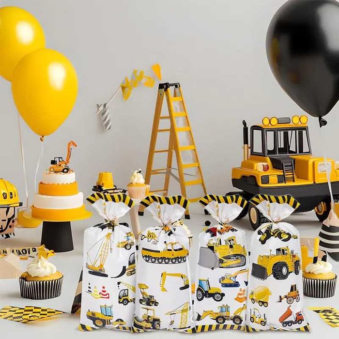 Плътни найлонови торбички с ушички за лакомства и подаръци