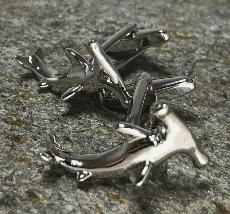 Мужские запонки акула-молот (usa)