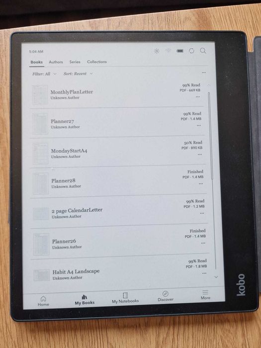 Kobo Elipsa 10.3" E-Ink + Kobo Stylus + Калъф | Като нов
