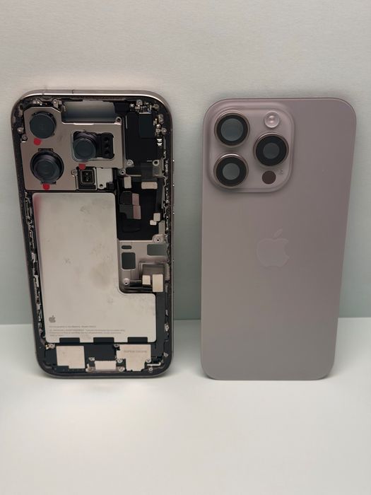 Carcasa originala iPhone 16 Pro Natural Gri camera baterie sticla rama