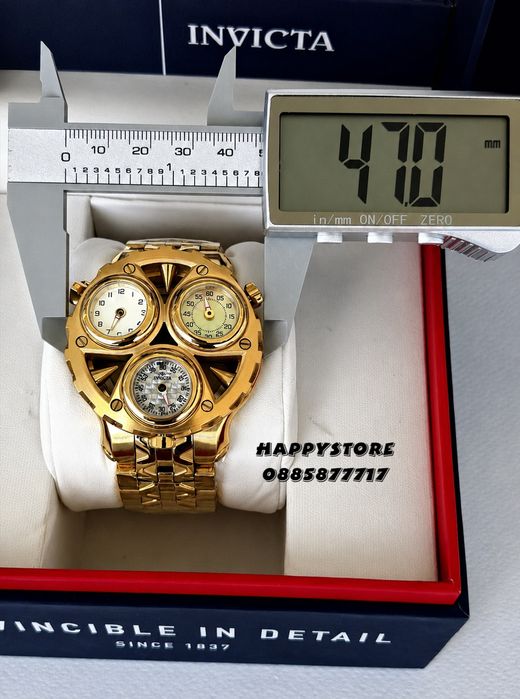 INVICTA Cerberus Gold 47 mm, Инвикта нов мъжки часовник