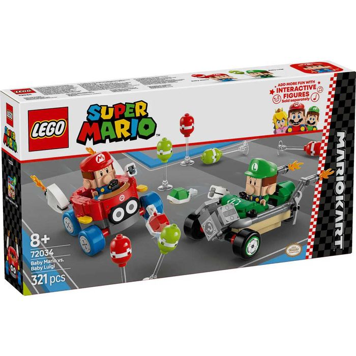 LEGO Super Mario 72034 - Mario Kart – Baby Mario vs. Baby Luigi