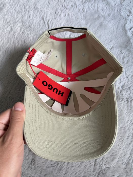 Hugo Men X sapca unisex culoare verde deschis cu logo rosu marimea universala noua originala