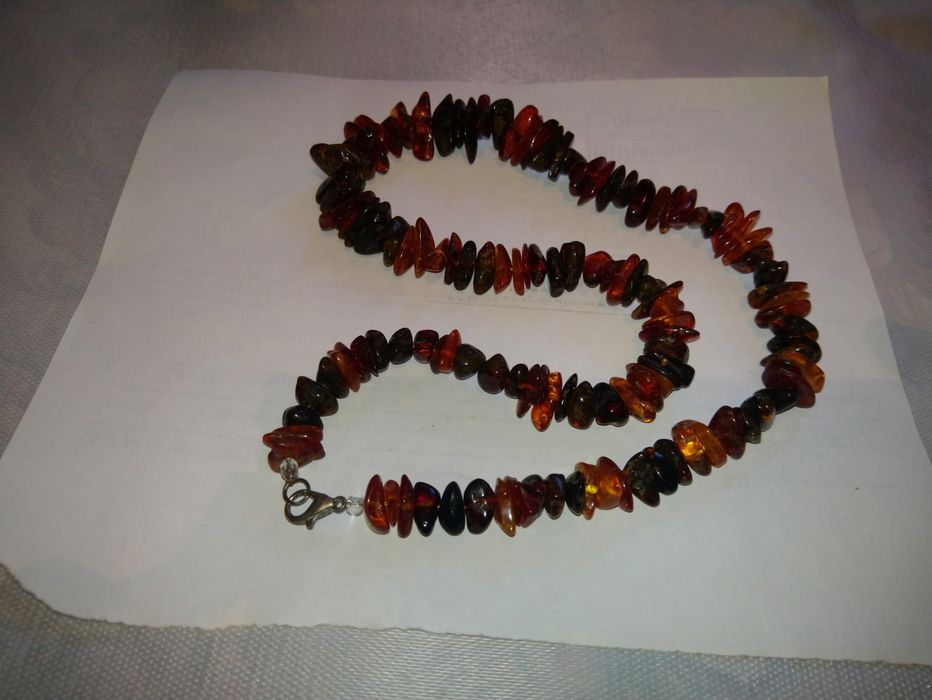натуральные Янтарные бусы
