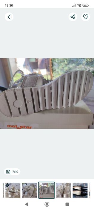 САНДАЛИ естествена кожа 36