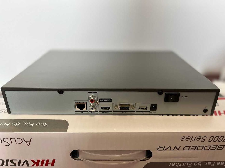NVR 8 canale IP 4K rezolutie 12MP Hikvision model DS-7608NXI-K1 1U AcuSense garantie Sigilat