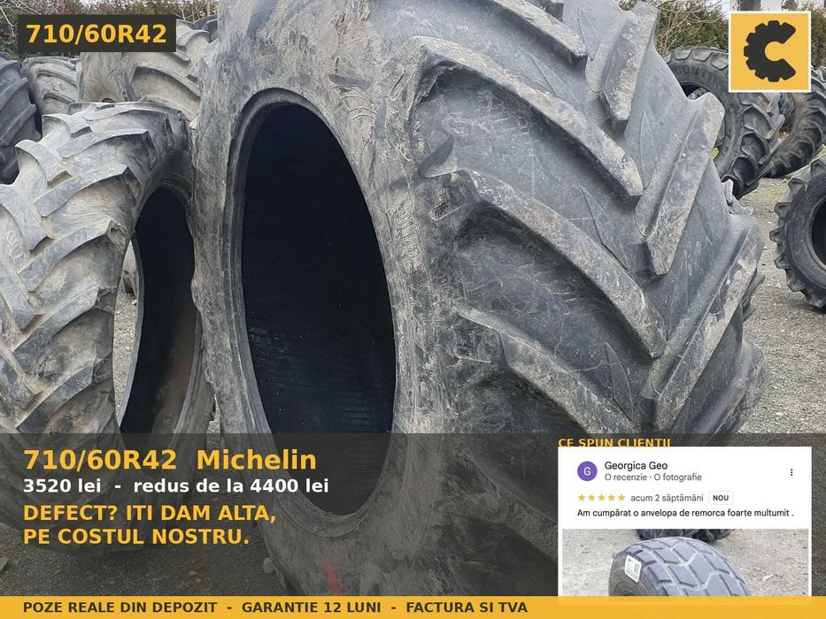Cauciucuri 710/60R42 Michelin Anvelope Tractor Mare SH REDUCERE