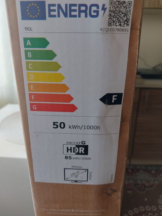 Tcl 43qled780k 4k qled ultra HD 43 inch Google tv