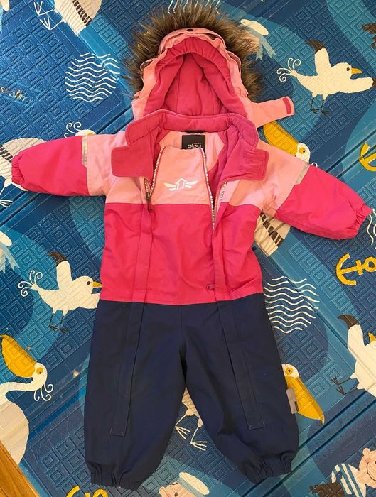 Combinezon zapada / salopeta iarna ski cu gluga si fermoare Name It