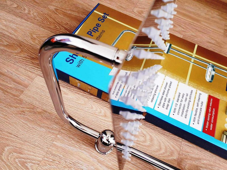 Намален от 110лв-Душ тръбна система БЕЗ СМЕСИТЕЛ. Душ пита+слушалка