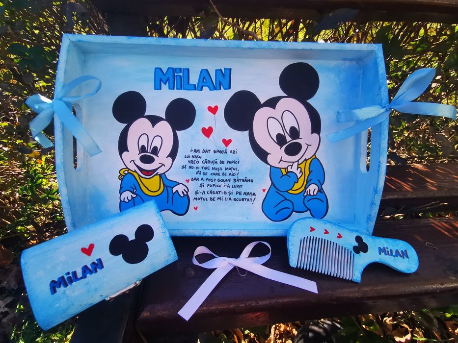 Set taviță moț / set tava turta / tava mot