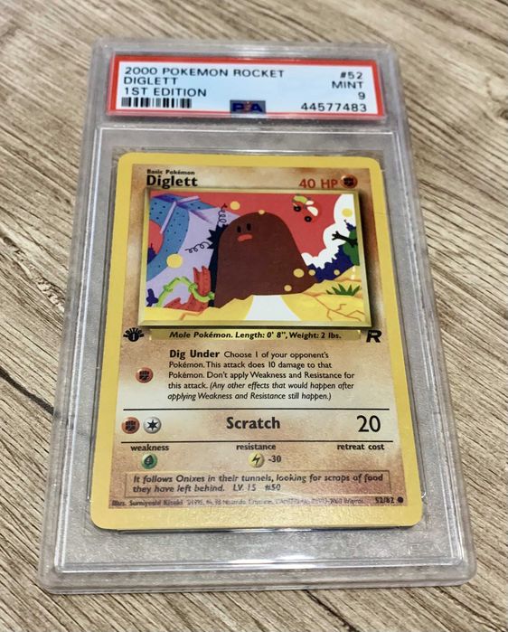 2000 Team Rocket Diglett 1ST Edition | PSA 9 POP 880 Pokemon Card