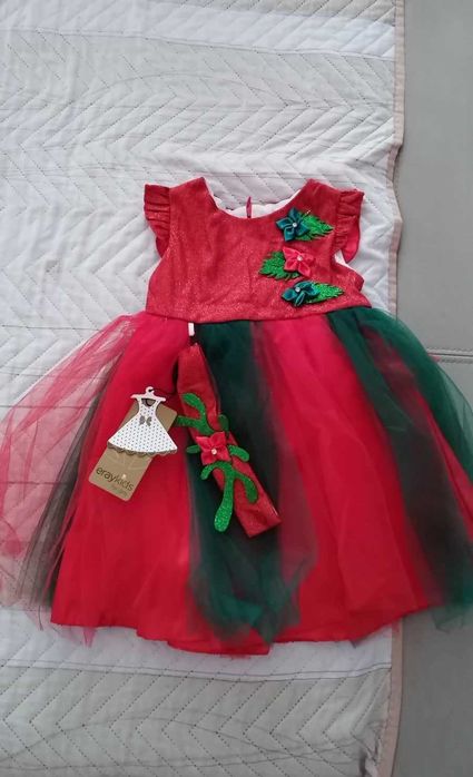 Рокля с лента за глава размер 92