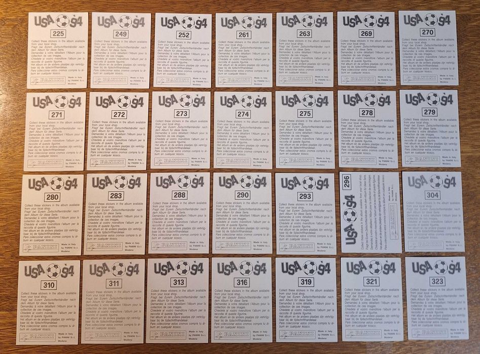 Стикери Панини САЩ '94