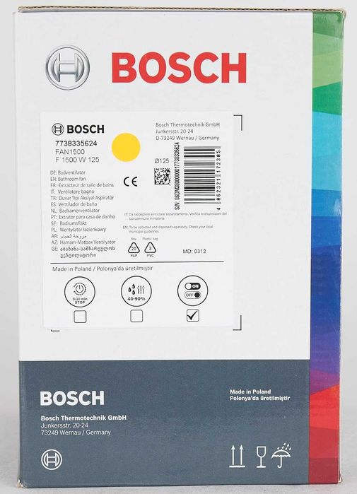 Вентилатор за баня Bosch Thermotechnik