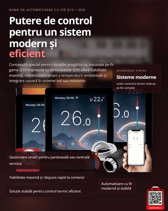 Automatizare încălzire în pardoseală – sistem complet control temperatură