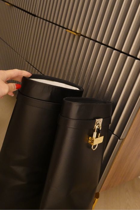 Givenchy shark lock boots black size 37 full box + receipt