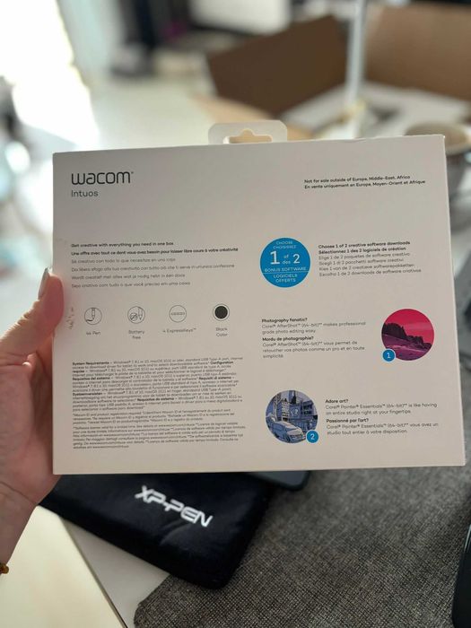 Tableta grafica Wacom Intuos S Black/ Nouă - desigilată |Husa inclusa