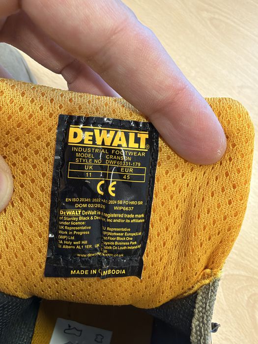 Работни обувки Dewalt Cranson Safety Boot - Stone