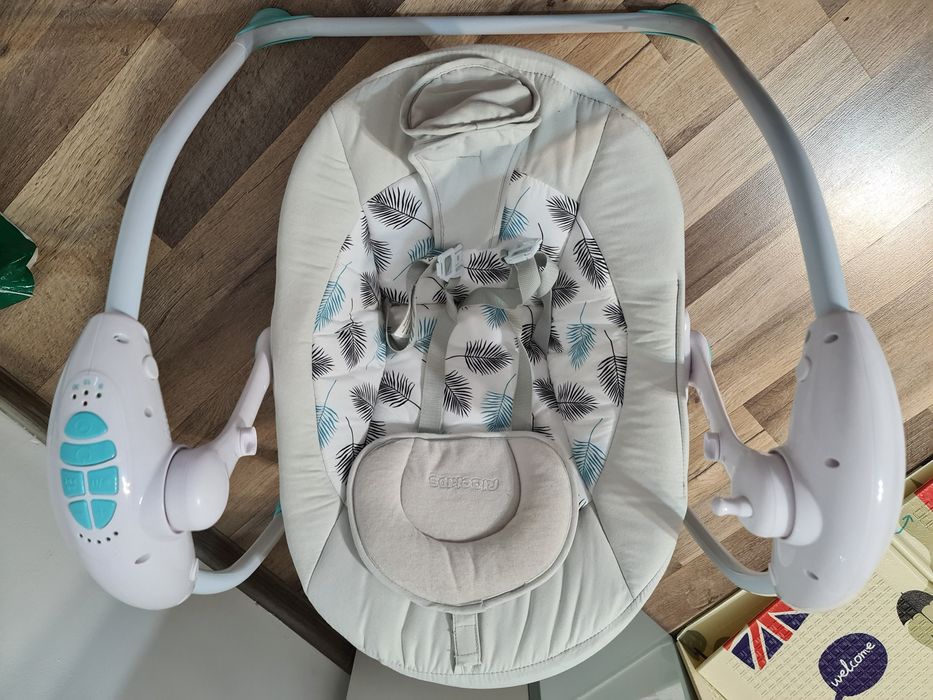 Balansoar turcoaz bebelusi  0-6 luni 5 viteze balansare