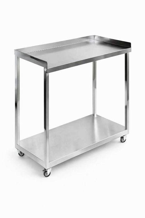 Столик хромированный операционный 2-ух этажный