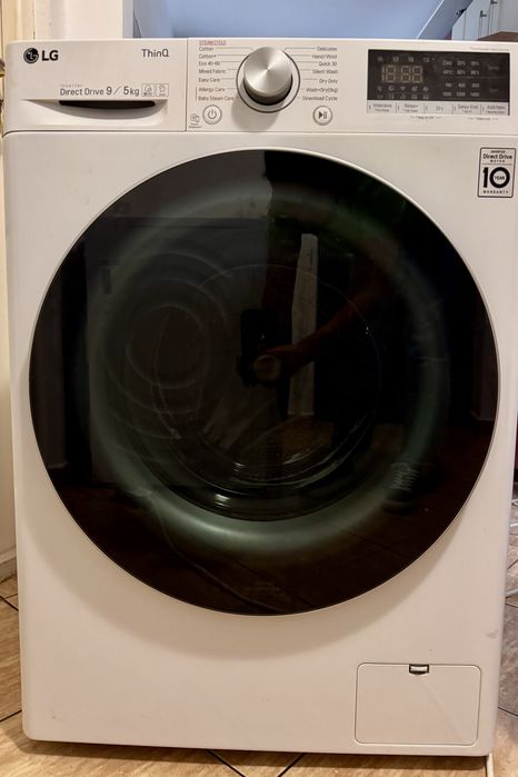 Masina de spalat LG - 9 kg - cu uscator inclus - necesita schimbat un rulment
