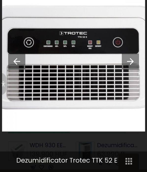 Dezumidificator Trotec 16 L