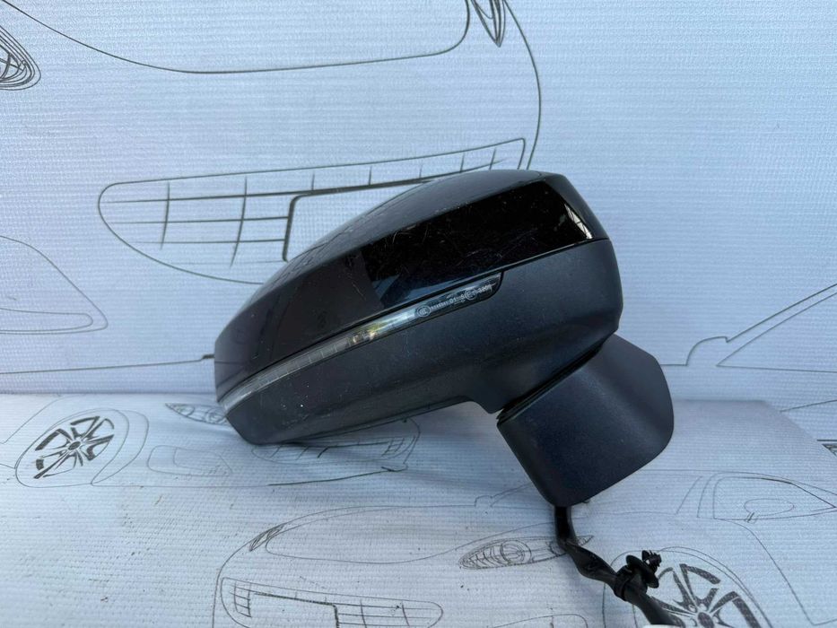 Oglindă Retrovizoare Dreaptă Electrică cu Rabatare și Semnalizare 6 Pini Audi A3 S3 8V 8V2857410F / 857410F 2017 / [2013-2019] / (5A3)