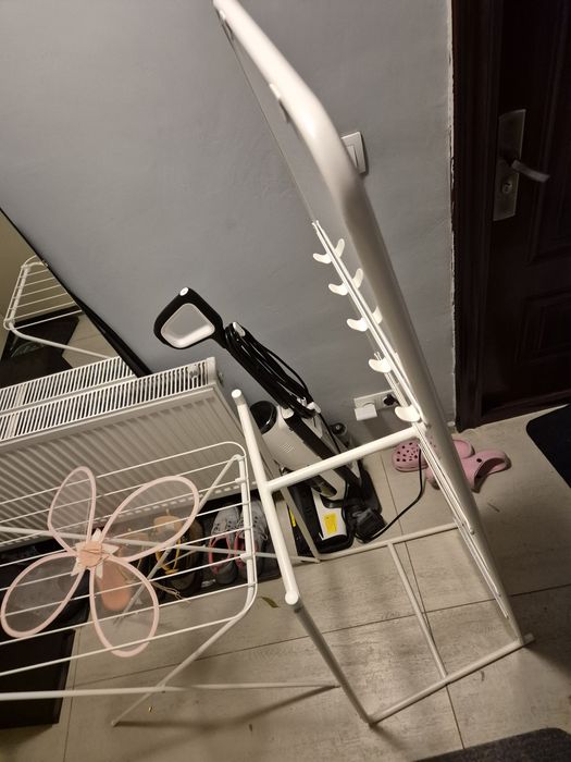 Oglinda stand Knapper, IKEA, alb, 48x51x160 cm