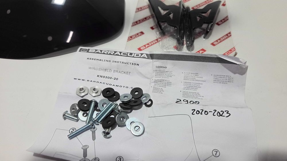 Parbriz Barracuda Kawasaki Z900 2020-2023 NOU