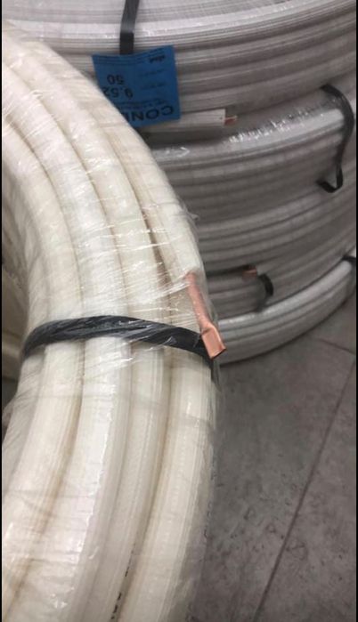 Elemente montaj/fixare aparate AC  - Teava cupru izolata.